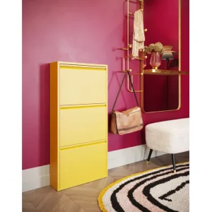 Hot KARE Design Shoe Container Caruso 3 Yellow (MO)