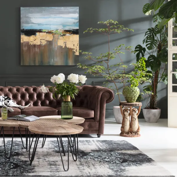 side_table_animal_meerkat_1.webp Sale KARE Design Side Table Animal Meerkat Sisters Ø33cm