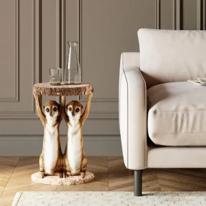 Sale KARE Design Side Table Animal Meerkat Sisters Ø33cm