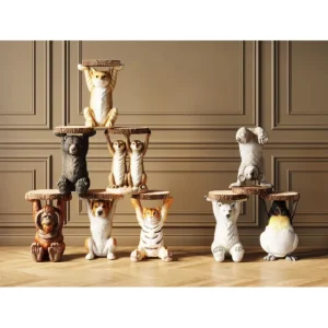 New KARE Design Side Table Animal Ms Cat Ø33cm