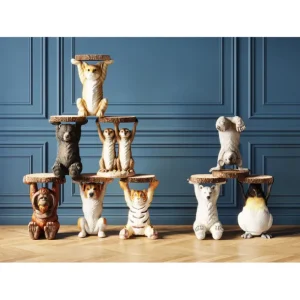 Outlet KARE Design Side Table Animal Polar Bear Ø37cm