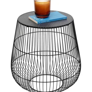 Best KARE Design Side Table Beam Black Ø40cm