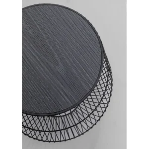 Best KARE Design Side Table Beam Black Ø40cm