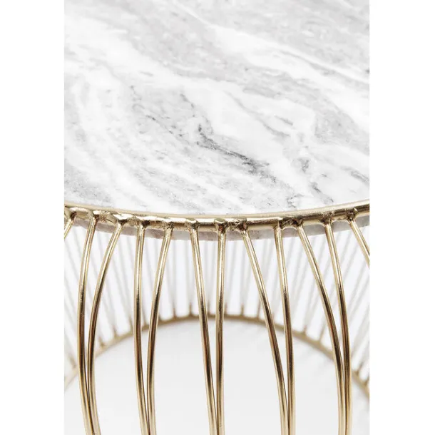side_table_beam_grey_marb_3.webp Sale KARE Design Side Table Beam Grey Marble Brass Ø43cm