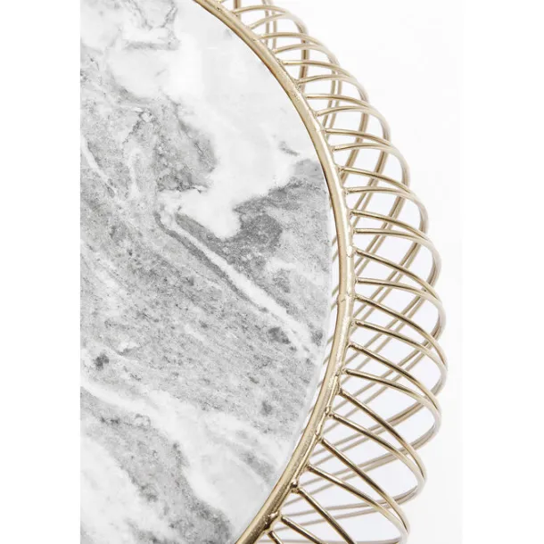 side_table_beam_grey_marb_4.webp Sale KARE Design Side Table Beam Grey Marble Brass Ø43cm