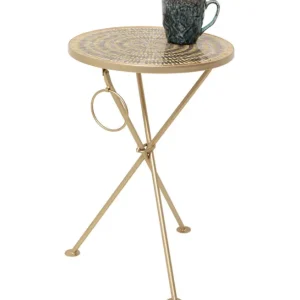 Discount KARE Design Side Table Clack Mosaic Brown Ø35cm
