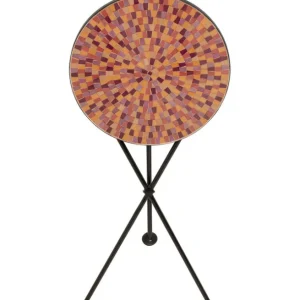 Hot KARE Design Side Table Clack Mosaic Red Ø35cm