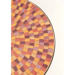 Hot KARE Design Side Table Clack Mosaic Red Ø35cm