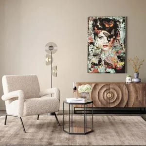 Sale KARE Design Side Table Comb Black 55cm