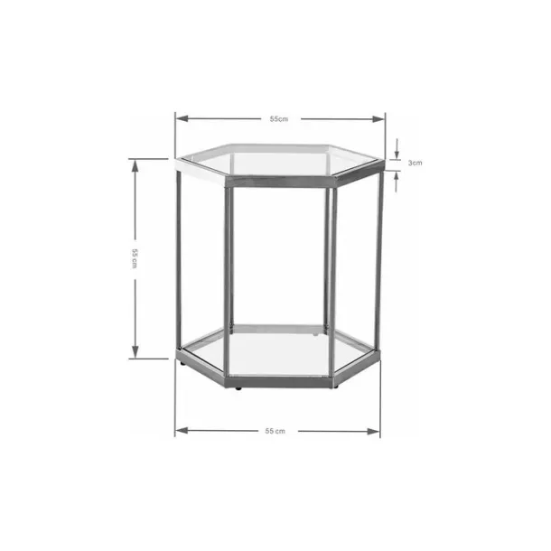 side_table_comb_black_cm_4.webp Sale KARE Design Side Table Comb Black 55cm