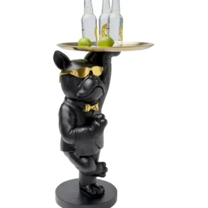 Sale KARE Design Side Table Cool Bulldog Tray Black 34x55cm