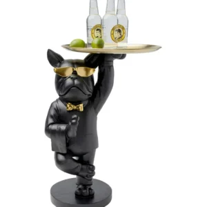 Sale KARE Design Side Table Cool Bulldog Tray Black 34x55cm