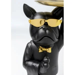 Sale KARE Design Side Table Cool Bulldog Tray Black 34x55cm