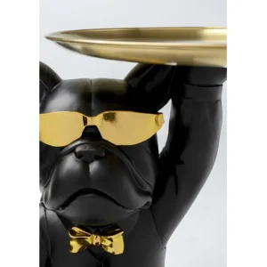 Sale KARE Design Side Table Cool Bulldog Tray Black 34x55cm