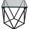 New KARE Design Side Table Cristallo Black 50x50cm