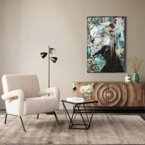 New KARE Design Side Table Cristallo Black 50x50cm