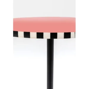 New KARE Design Side Table Domero Checkers Red Ø40cm