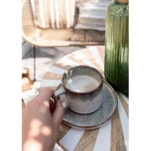 Fashion KARE Design Side Table Domero Cirque Gold White Ø40cm