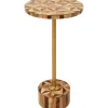 Hot KARE Design Side Table Domero Geo Brown Ø25cm