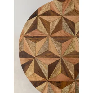 Hot KARE Design Side Table Domero Geo Brown Ø25cm