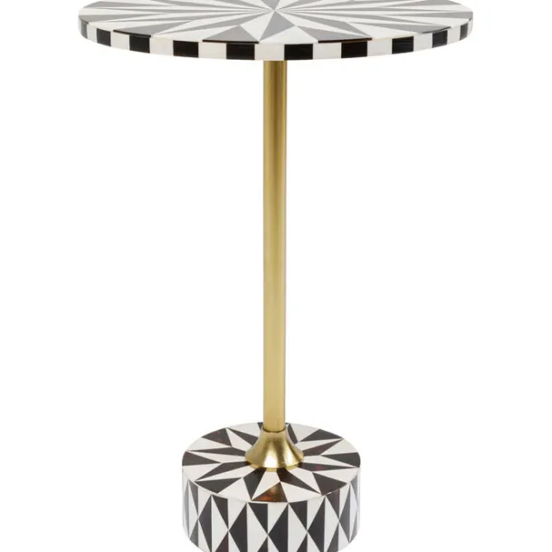 side_table_domero_star_br_0-1.webp Hot KARE Design Side Table Domero Star Brown White Ø40cm