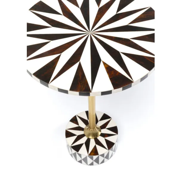 side_table_domero_star_br_3-1.webp Hot KARE Design Side Table Domero Star Brown White Ø40cm