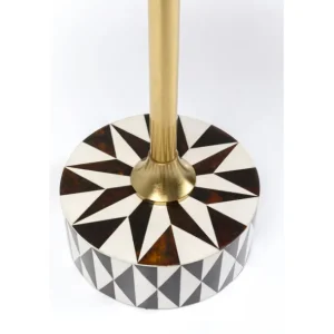 Hot KARE Design Side Table Domero Star Brown White Ø40cm