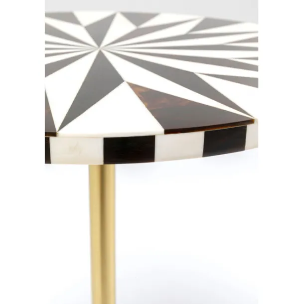 side_table_domero_star_br_5-1.webp Hot KARE Design Side Table Domero Star Brown White Ø40cm