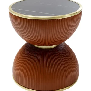 Outlet KARE Design Side Table Endless Vegas Orange Ø47cm