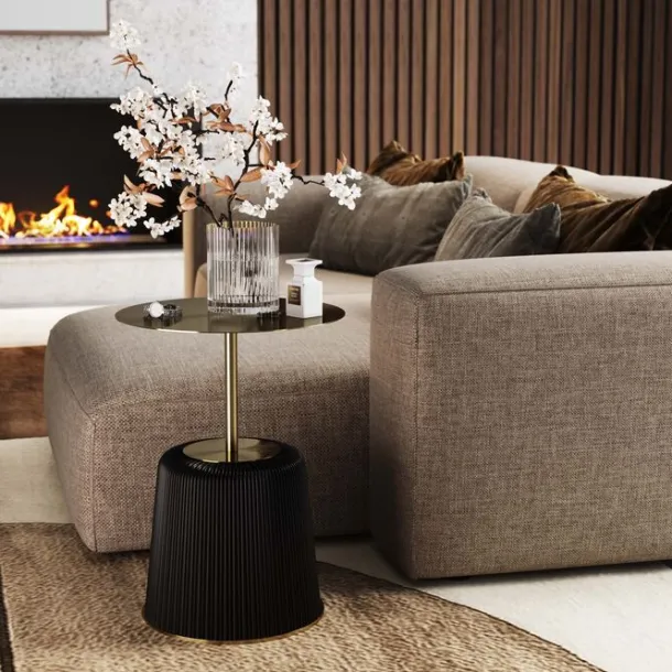 side_table_endless_vegas__1-1.webp Discount KARE Design Side Table Endless Vegas Black Ø40cm