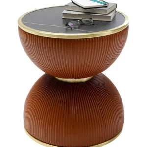 Outlet KARE Design Side Table Endless Vegas Orange Ø47cm