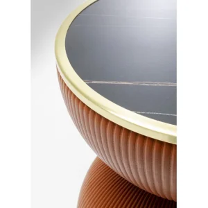 Outlet KARE Design Side Table Endless Vegas Orange Ø47cm