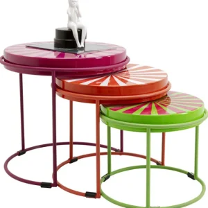 Clearance KARE Design Side Table Good Vibes (3/Set)