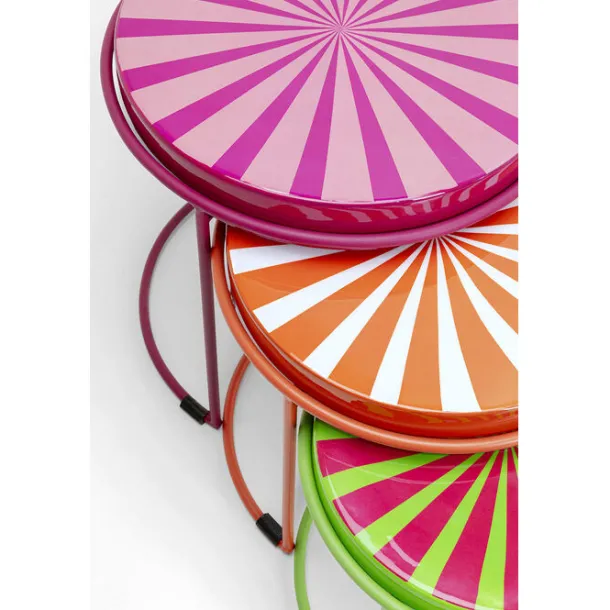 side_table_good_vibes_set_4.webp Clearance KARE Design Side Table Good Vibes (3/Set)