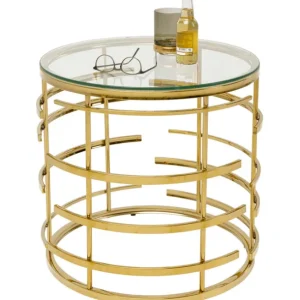 Best KARE Design Side Table Jupiter Gold Ø55cm