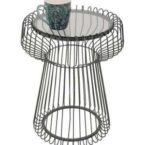 Best KARE Design Side Table Lisboa Black Ø38cm