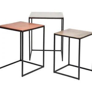 Sale KARE Design Side Table Loft Square Vintage 41x41 (3/Set)