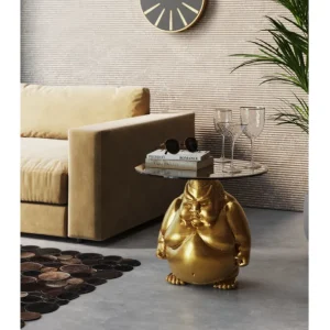 Discount KARE Design Side Table Monk Gold Ø54cm