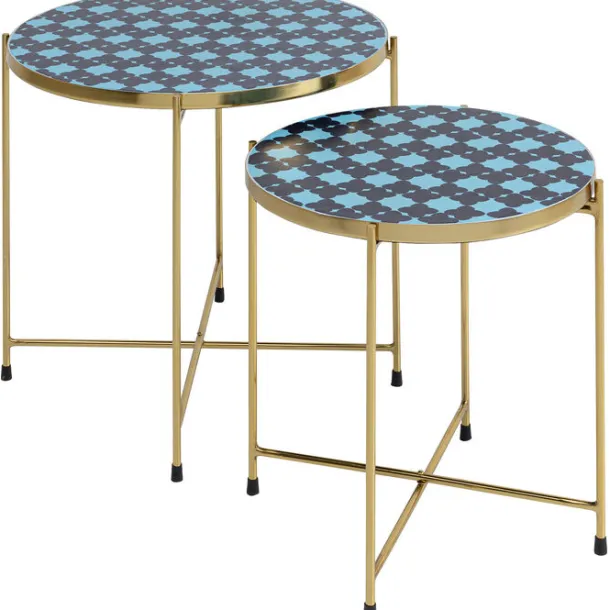 side_table_priya_blue_set_3.webp Discount KARE Design Side Table Priya Blue (2/Set)