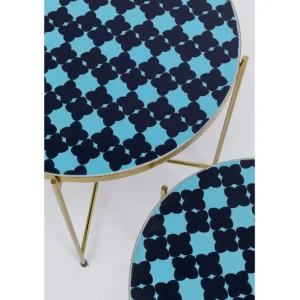 Discount KARE Design Side Table Priya Blue (2/Set)