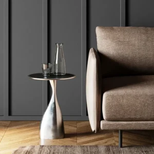 Fashion KARE Design Side Table Spacey Silver Ø36cm