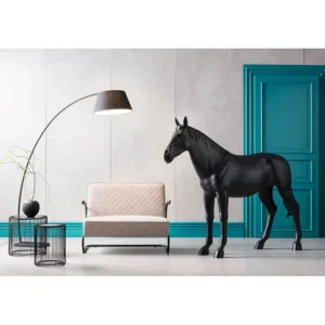 Outlet KARE Design Side Table Wire Black Ø44cm (2/Set)