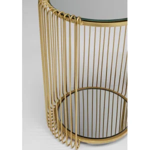 Sale KARE Design Side Table Wire Double Brass (2/Set)