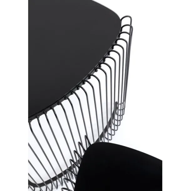 side_table_wire_triangle__4.webp Sale KARE Design Side Table Wire Triangle Black (2/Set)