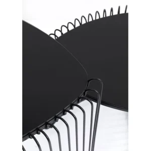 Sale KARE Design Side Table Wire Triangle Black (2/Set)