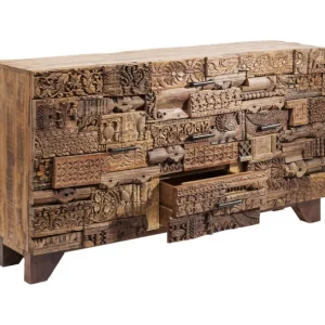 Outlet KARE Design Sideboard Shanti Surprise Puzzle Nature
