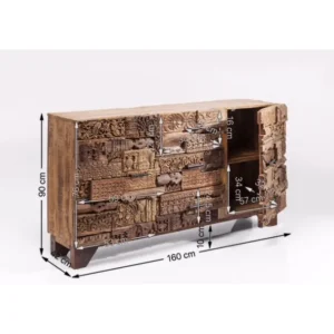 Outlet KARE Design Sideboard Shanti Surprise Puzzle Nature
