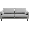 Fashion KARE Design Sofa Amalfi 2-Seater Grey 219cm