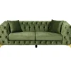 Online KARE Design Sofa Bellissima 2-Seater Velvet Green 200cm