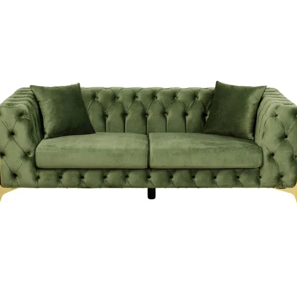 sofa_bellissima_seater_ve_0-1.webp Online KARE Design Sofa Bellissima 2-Seater Velvet Green 200cm